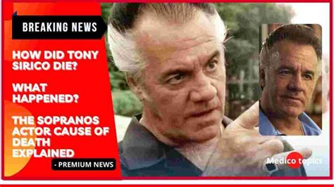 how did tony sirico die.